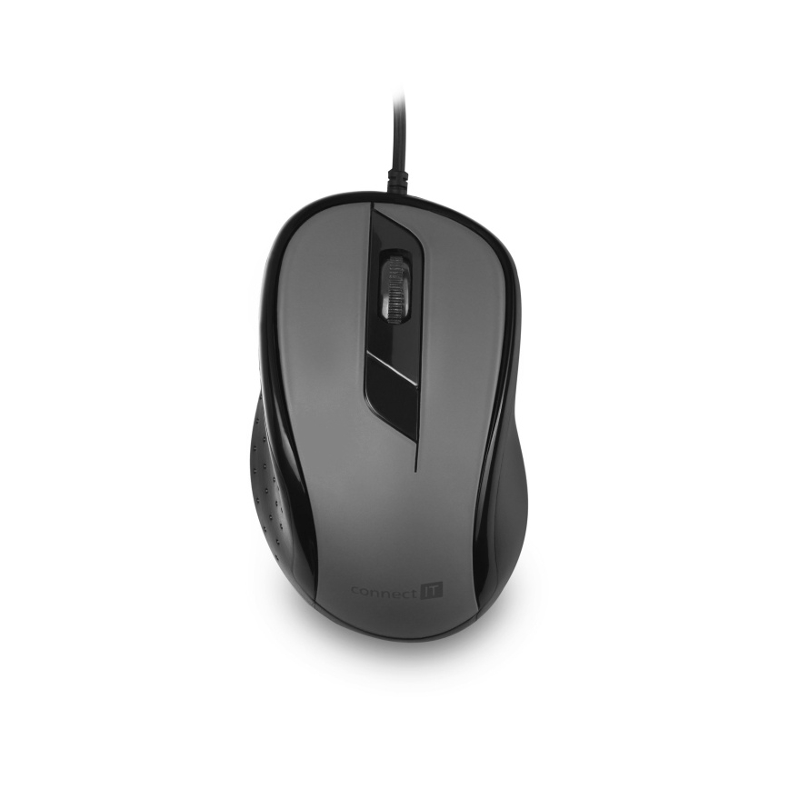 CONNECT IT CMO-1200-GY - Жична мишка 1000 DPI черен/сив