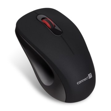 CONNECT IT CMO-2230-BK - Безшумна безжична мишка MUTE 1200 DPI 1xAA черен