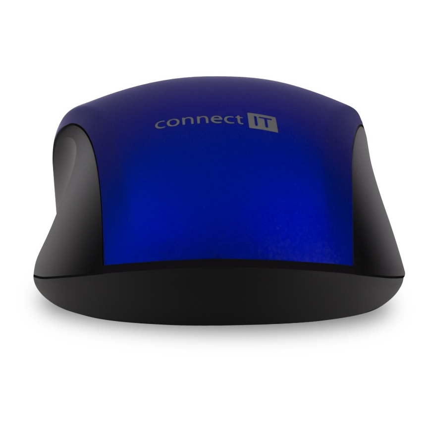 CONNECT IT CMO-2230-BL - Безшумна безжична мишка MUTE 1200 DPI 1xAA черен/син