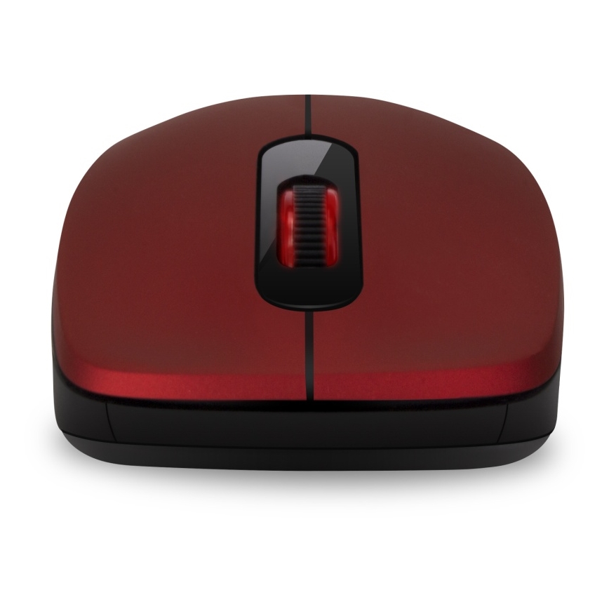CONNECT IT CMO-2230-RD - Безшумна безжична мишка MUTE 1200 DPI 1xAA черен/червен