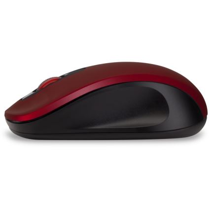 CONNECT IT CMO-2230-RD - Безшумна безжична мишка MUTE 1200 DPI 1xAA черен/червен