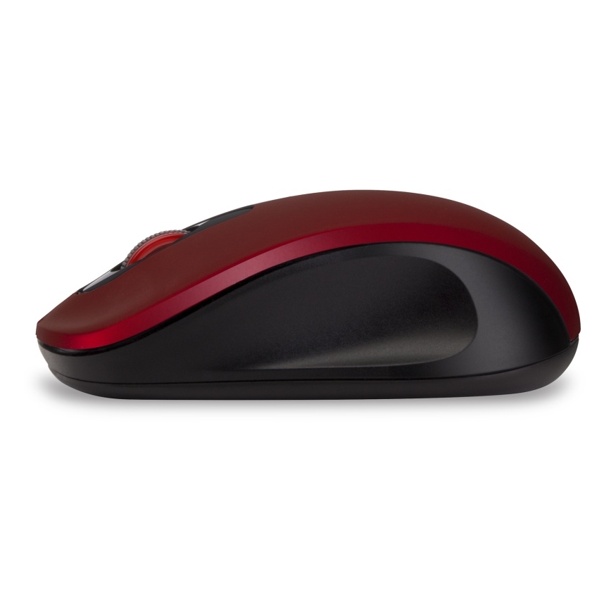 CONNECT IT CMO-2230-RD - Безшумна безжична мишка MUTE 1200 DPI 1xAA черен/червен