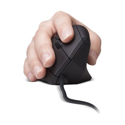 CONNECT IT CMO-2500-BK - Ергономична жична мишка Verti Wire 1000/1600 DPI черна