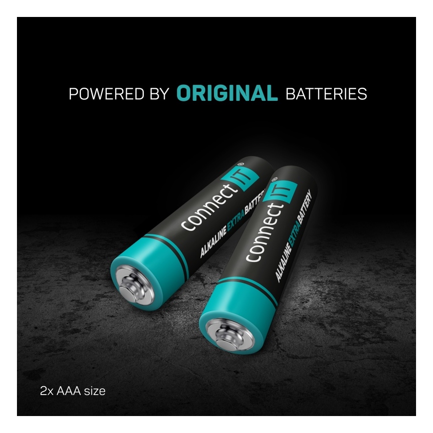 CONNECT IT CMO-2510-BK - Ергономична безжична вертикална мишка Verti Wireless 800/1200/1600 DPI 2xAAA черна