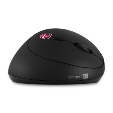 CONNECT IT CMO-2600-BK - Ергономична безжична мишка 800/1200/1600 DPI 1xAA черна