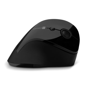 CONNECT IT CMO-2700-BK - Ергономична безжична мишка 800/1200/1600 DPI 1xAA черен