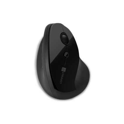 CONNECT IT CMO-2700-BK - Ергономична безжична мишка 800/1200/1600 DPI 1xAA черен