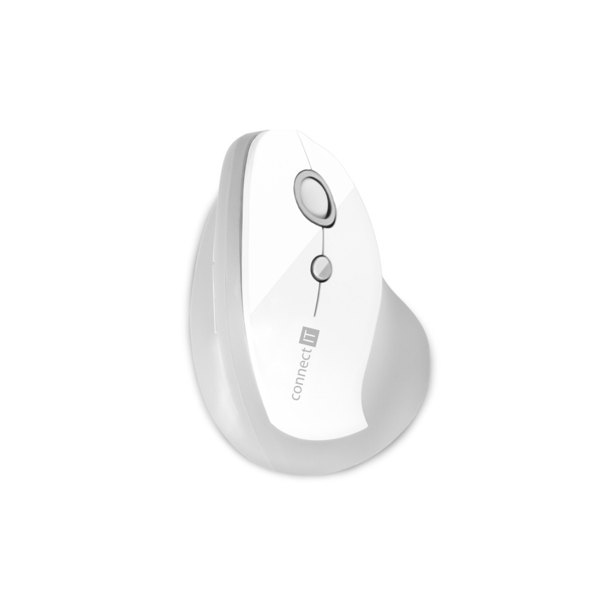 CONNECT IT CMO-2700-WH - Ергономична безжична мишка 800/1200/1600 DPI 1xAA бял