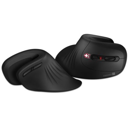 CONNECT IT CMO-2900-BK - Ергономична безжична мишка 800/1200/1600 DPI 1xAA черен