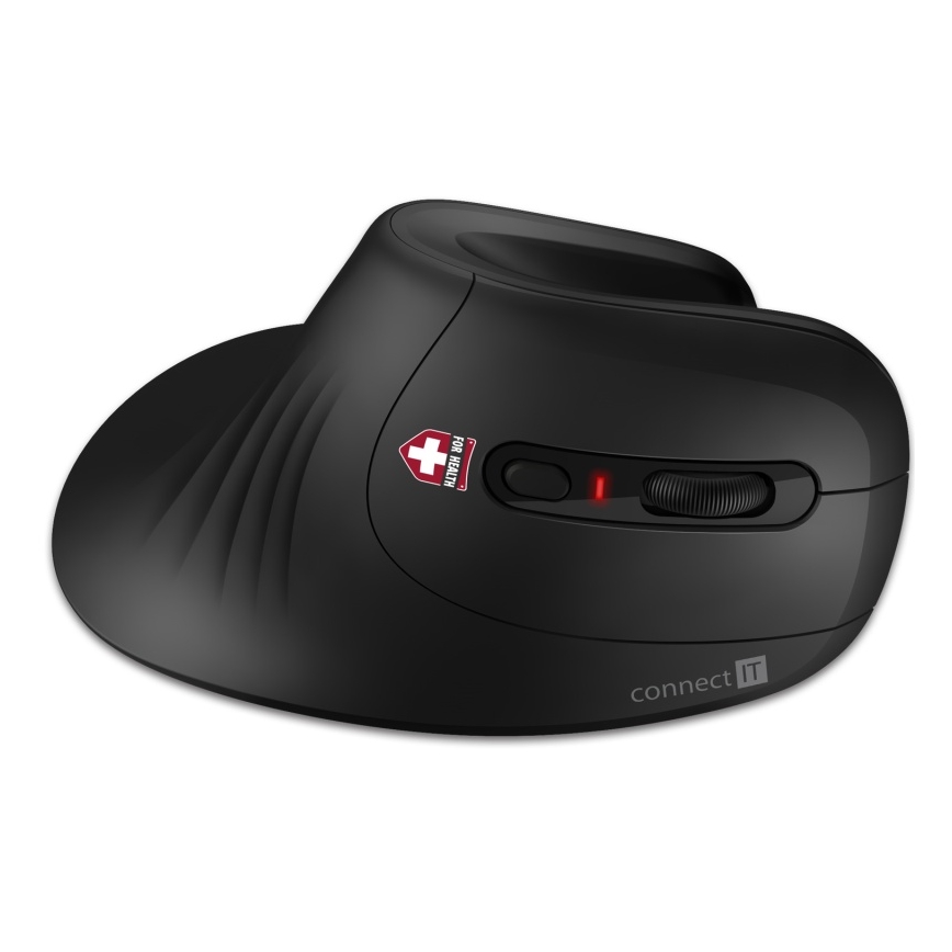 CONNECT IT CMO-2900-BK - Ергономична безжична мишка 800/1200/1600 DPI 1xAA черен