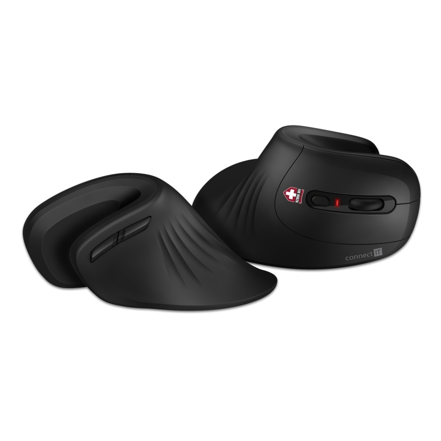 CONNECT IT CMO-2900-BK - Ергономична безжична мишка 800/1200/1600 DPI 1xAA черен
