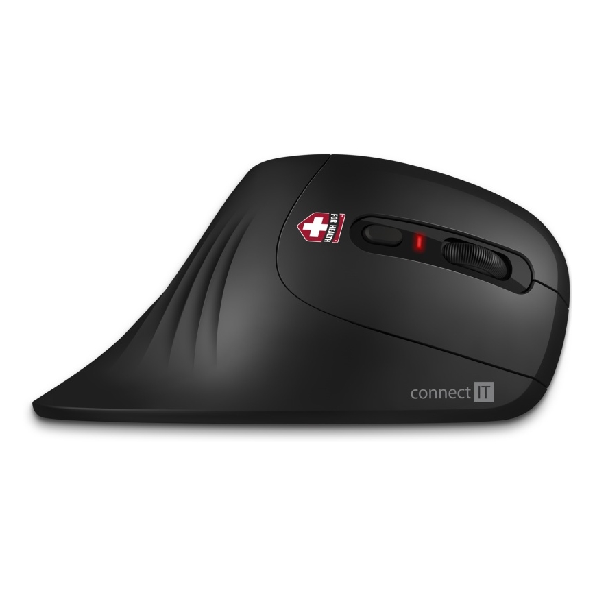 CONNECT IT CMO-2900-BK - Ергономична безжична мишка 800/1200/1600 DPI 1xAA черен