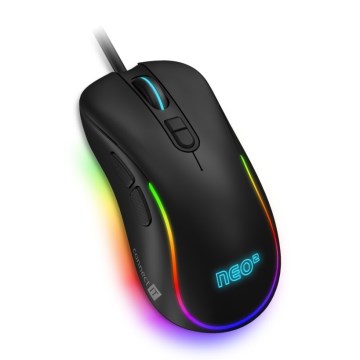 CONNECT IT CMO-3589-BK - LED RGB Жична геймърска мишка 200-7200 DPI черен