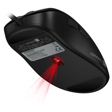 CONNECT IT CMO-3589-BK - LED RGB Жична геймърска мишка 200-7200 DPI черен