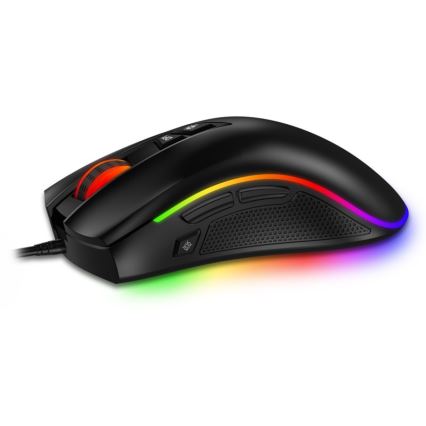 CONNECT IT CMO-3591-BK - LED RGB жична геймърска мишка 500-7200 DPI черна
