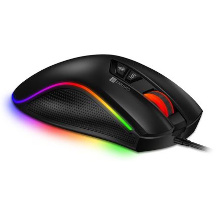 CONNECT IT CMO-3591-BK - LED RGB жична геймърска мишка 500-7200 DPI черна
