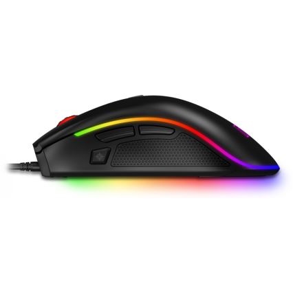 CONNECT IT CMO-3591-BK - LED RGB жична геймърска мишка 500-7200 DPI черна