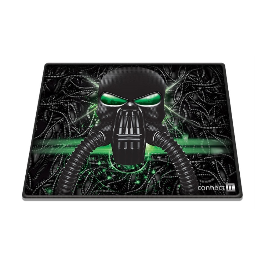 CONNECT IT CMP-1100-SM - Подложка за мишка 32x24,5 см черен/зелен