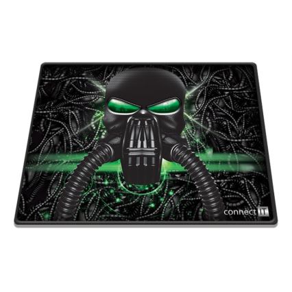 CONNECT IT CMP-1100-SM - Подложка за мишка 32x24,5 см черен/зелен