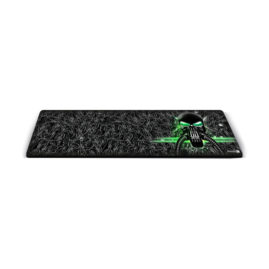 CONNECT IT CMP-1110-LG - Постелка за клавиатура и мишка 88,6x24,5 см черен/зелен