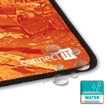 CONNECT IT CMP-1140-LG - Постелка за клавиатура и мишка 88,6x24,5 см оранжев