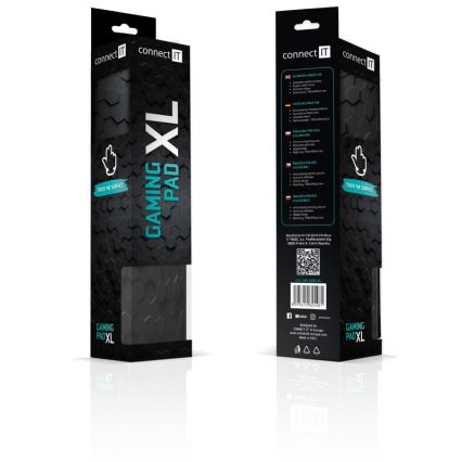 CONNECT IT CMP-2000-XL - Постелка за клавиатура и мишка 79,5x34,5 см черен