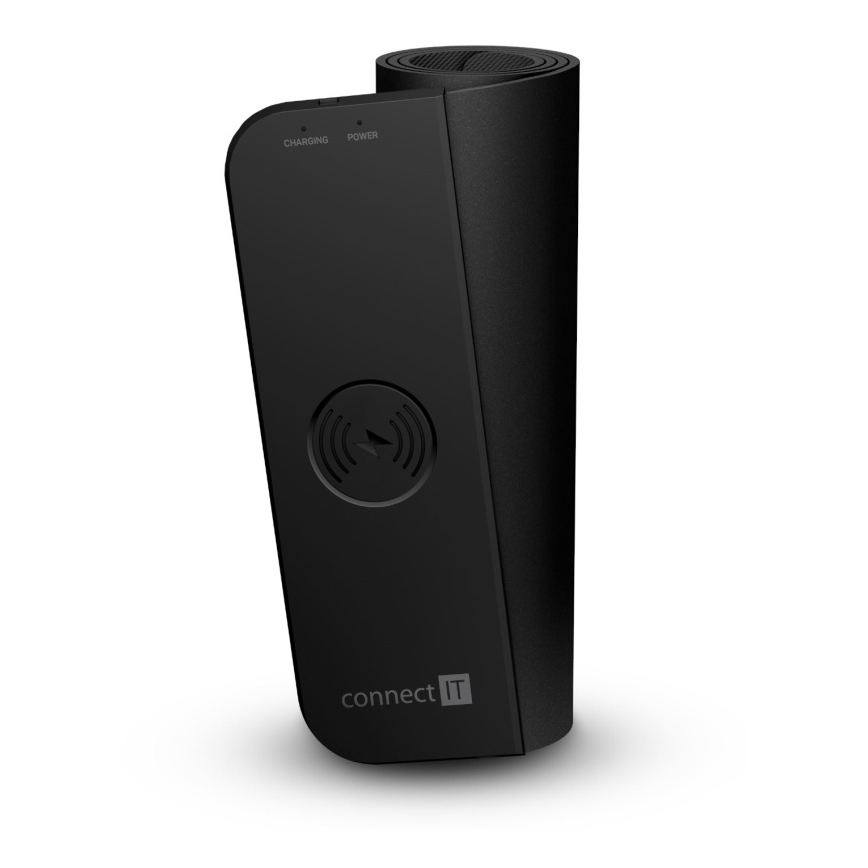 CONNECT IT CMP-2500-LG - Подложка за клавиатура и мишка с Qi безжично зареждане 80x30 см черен