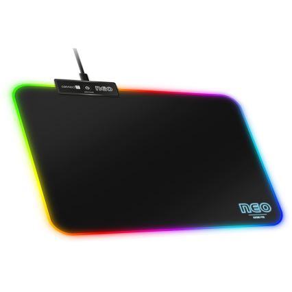 CONNECT IT CMP-3100-SM - LED RGB геймърска подложка за мишка 32x24,5 см черна