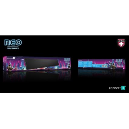 CONNECT IT CMP-3590-LG - Ергономична постелка за клавиатура черен