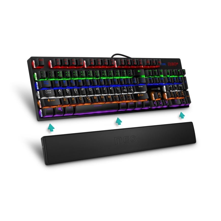 CONNECT IT CMP-3590-LG - Ергономична постелка за клавиатура черен
