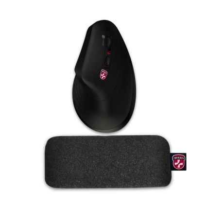 CONNECT IT CMP-4010-BK - Възглавница за китка с пълнеж от топчета