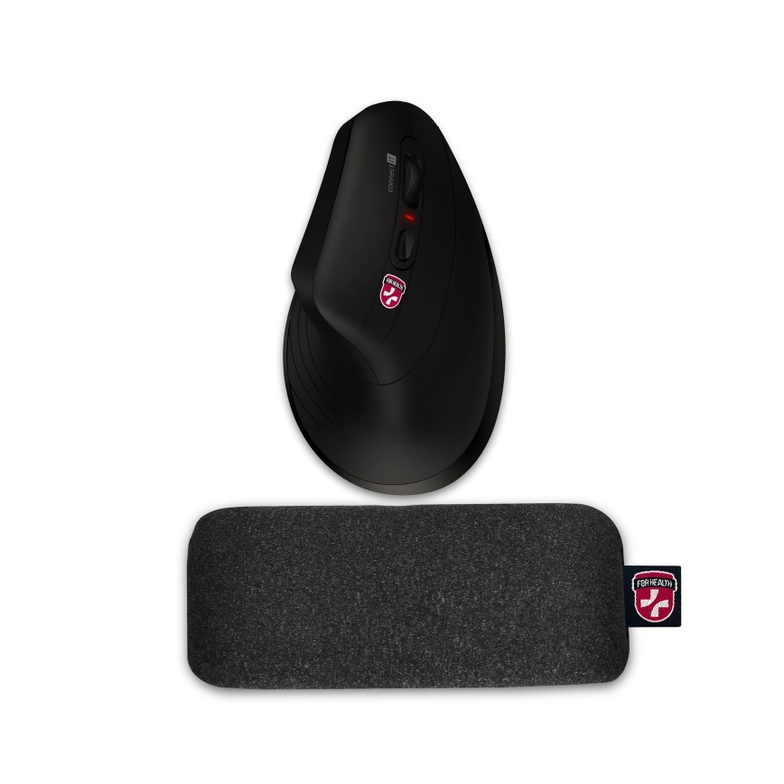 CONNECT IT CMP-4010-BK - Възглавница за китка с пълнеж от топчета