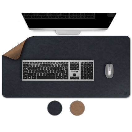 CONNECT IT CMP-4040-LG - Двустранна подложка за клавиатура и мишка 90 x 40 см синя/кафява