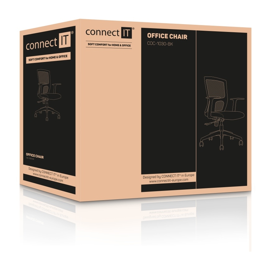 CONNECT IT COC-1030-BK - Офис стол ForHealth BetaPro черен
