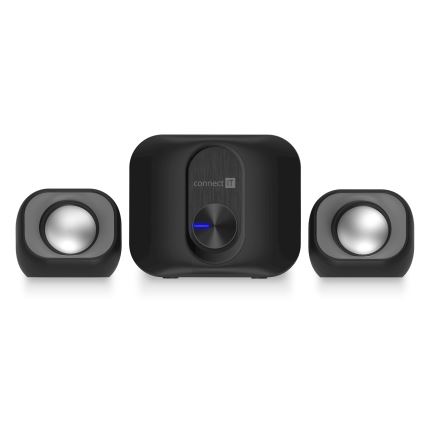 CONNECT IT CSP-2100-BK - LED К-кт тонколони със субуфер 11W/5V черен