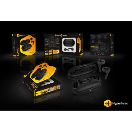 CONNECT IT HEP-5300-BK - Безжичен earphones с микрофон 300 mAh черен
