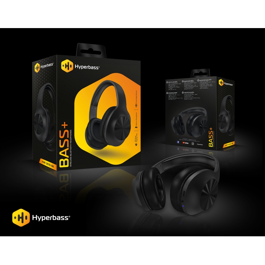 CONNECT IT HHP-3010-BK - Безжични слушалки с микрофон 500 mAh черен