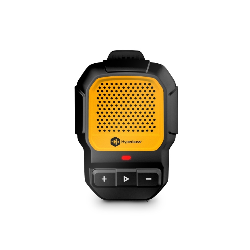 CONNECT IT HSP-1010-BK - Безжичен високоговорител с вграден микрофон ClipBEAT 2W/5V 560 mAh IPX7 черен/жълт