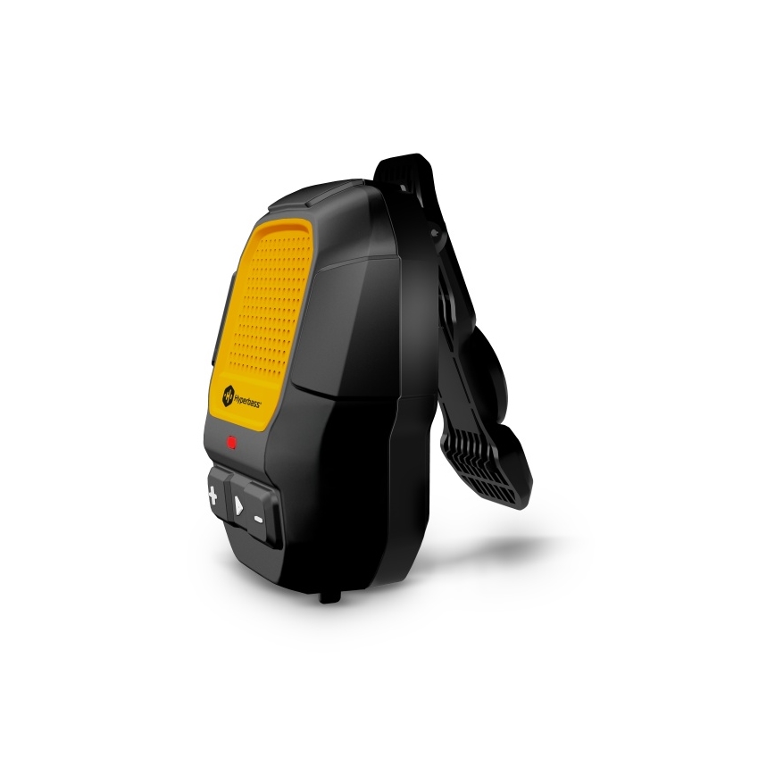 CONNECT IT HSP-1010-BK - Безжичен високоговорител с вграден микрофон ClipBEAT 2W/5V 560 mAh IPX7 черен/жълт