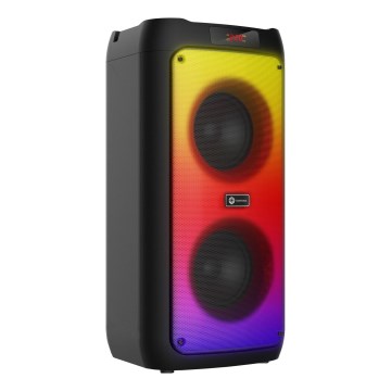 CONNECT IT HSP-3050-BK - LED безжичен високоговорител с микрофон 60W/5V 4500 mAh черен + дистанционно управление