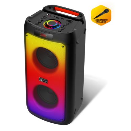 CONNECT IT HSP-3050-BK - LED Безжична колонка с микрофон 60W/5V 4500 mAh черен + дистанционно управление