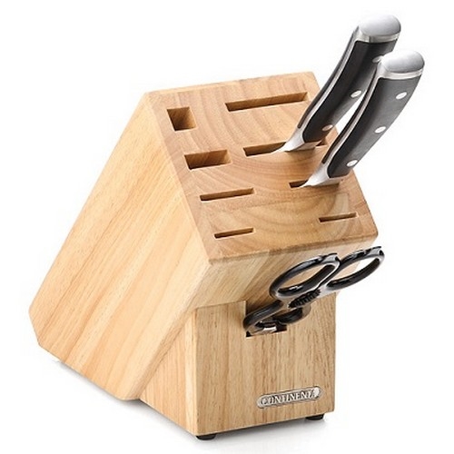 Continenta C30514 - Поставка за ножове 22x11,5x22 см от каучуково дърво