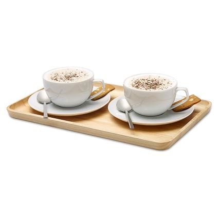 Continenta C3287 - Поднос за сервиране 34x21 cм каучуков фикус