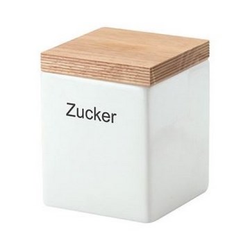 Continenta C3912 - Керамична кутия за храна с капак 10x10x12,5 см каучуков фикус