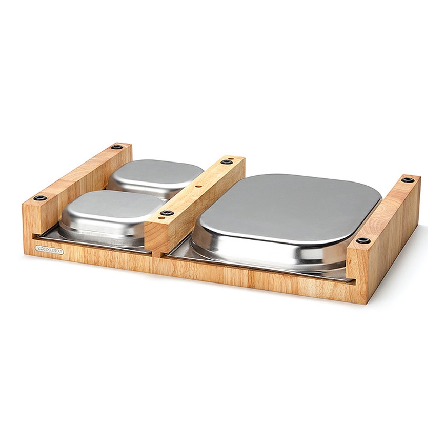 Continenta C4028 - К-кт 1бр. дъска за рязане 50x32,5 cм + 3бр. купи каучуков фикус