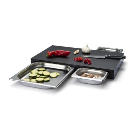 Continenta C5328 - КОМПЛЕКТ кухненска дъска за рязане 49,5x32,5 cm + 3x миска duracore