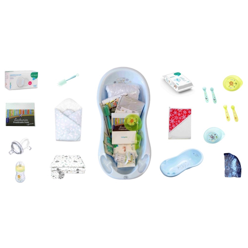 COSING - 16-частов стартов комплект за новородени, син