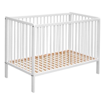 COSING - Бебешко креватче 120x60 см бук/бяло