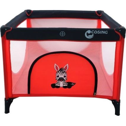 COSING - Детска игрална ограда EMA Zebra, червена