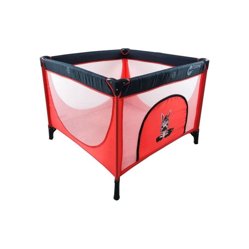 COSING - Детска игрална ограда EMA Zebra, червена